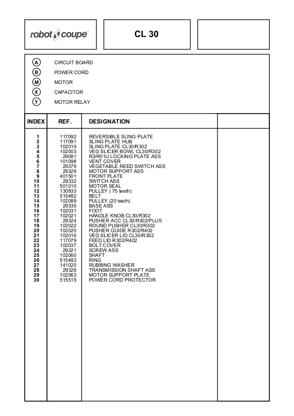 CL 30 分解图