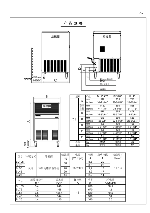 BL系列服务-备件手册