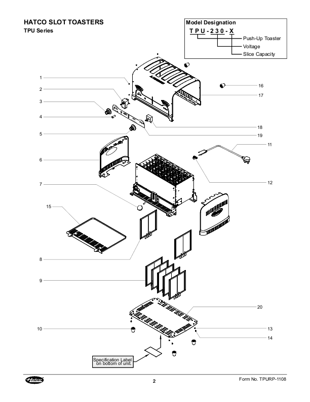 TPU-230系列分解图