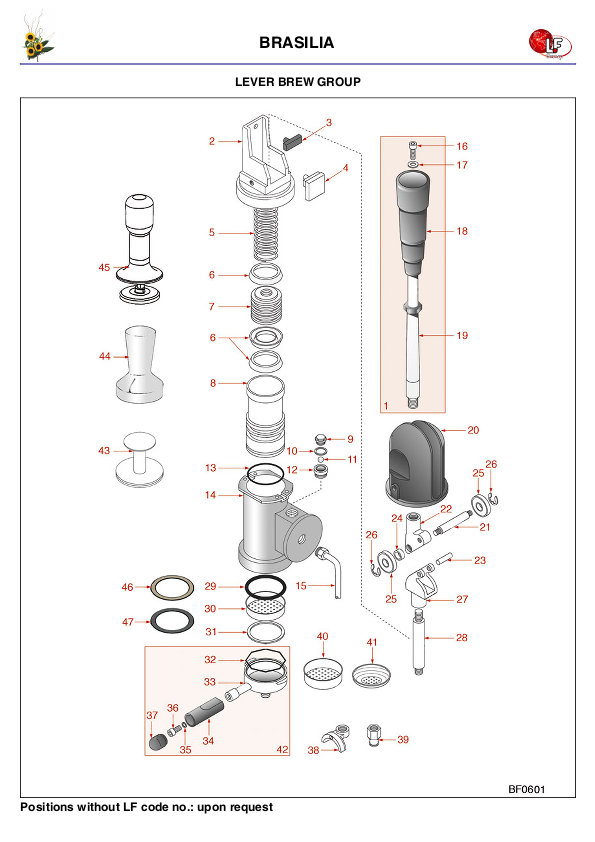LF (BRASILIA 零件分解图)