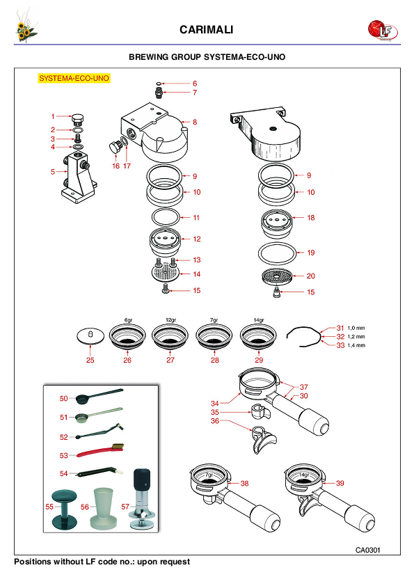 LF (CARIMALI 零件分解图)