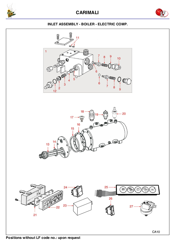 LF (CARIMALI 零件分解图)