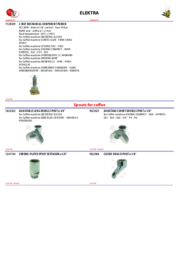 LF (ELEKTRA 零件分解图)