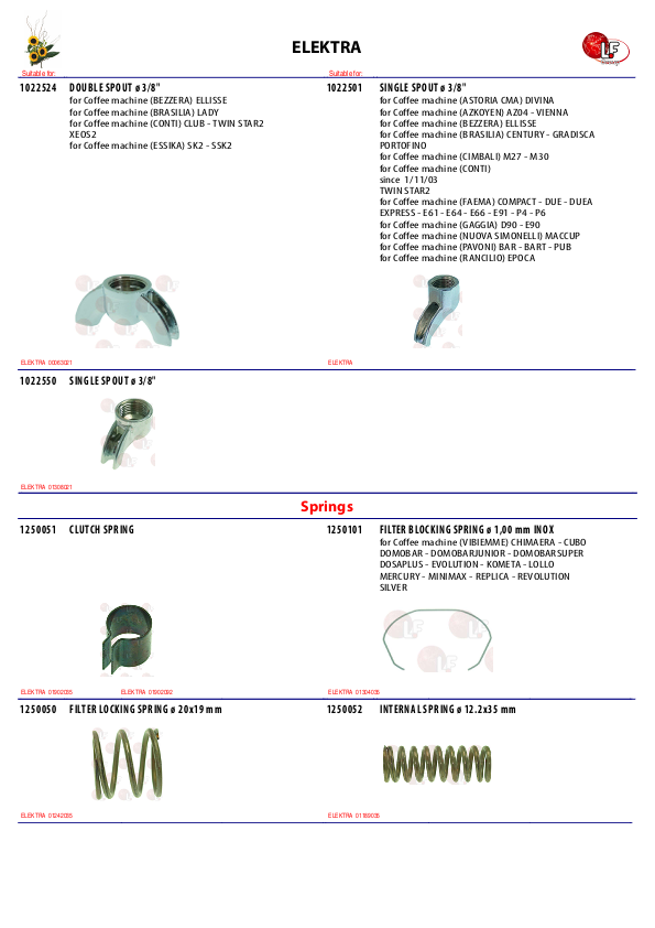 LF (ELEKTRA 零件分解图)