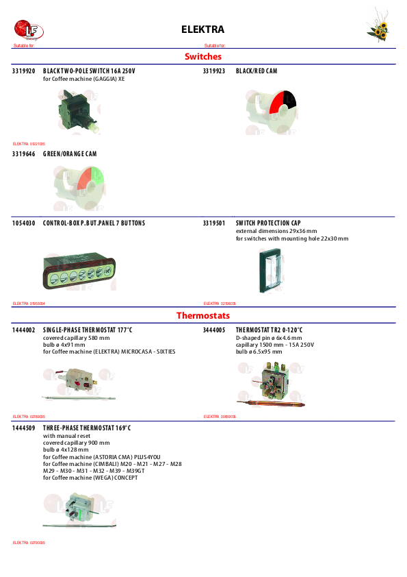 LF (ELEKTRA 零件分解图)