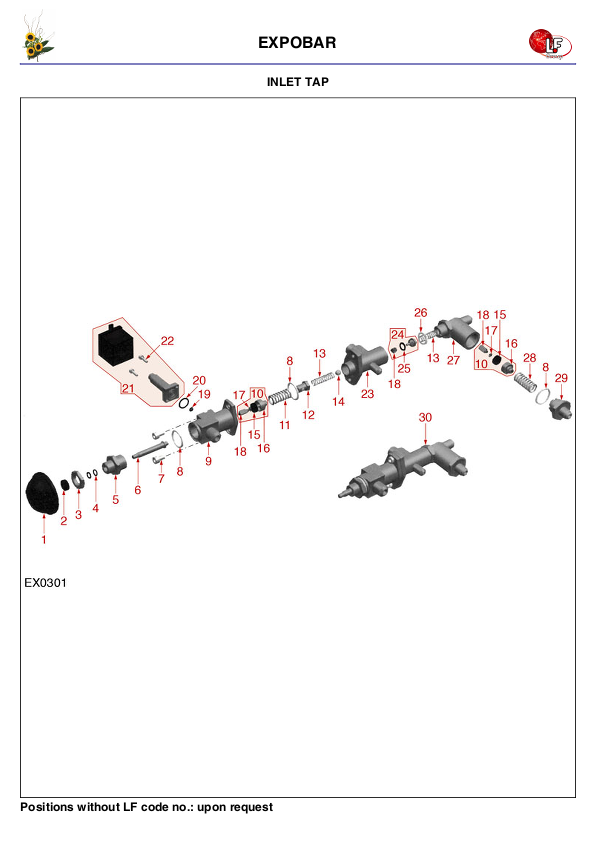 LF (EXPOBAR 零件分解图)