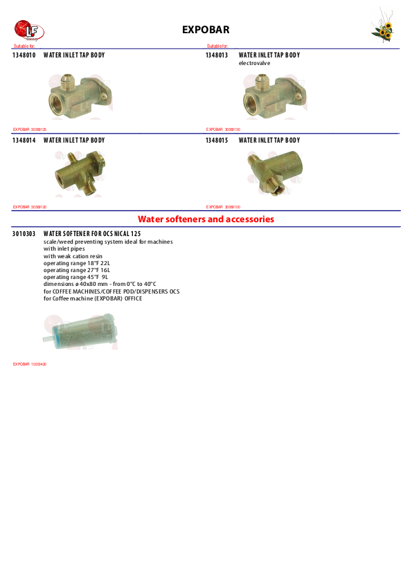 LF (EXPOBAR 零件分解图)