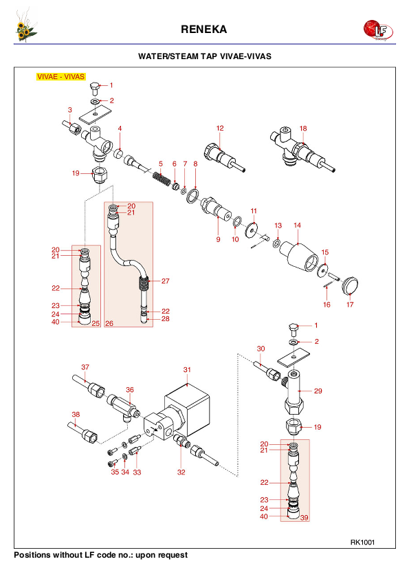 LF (RENEKA 零件分解图)