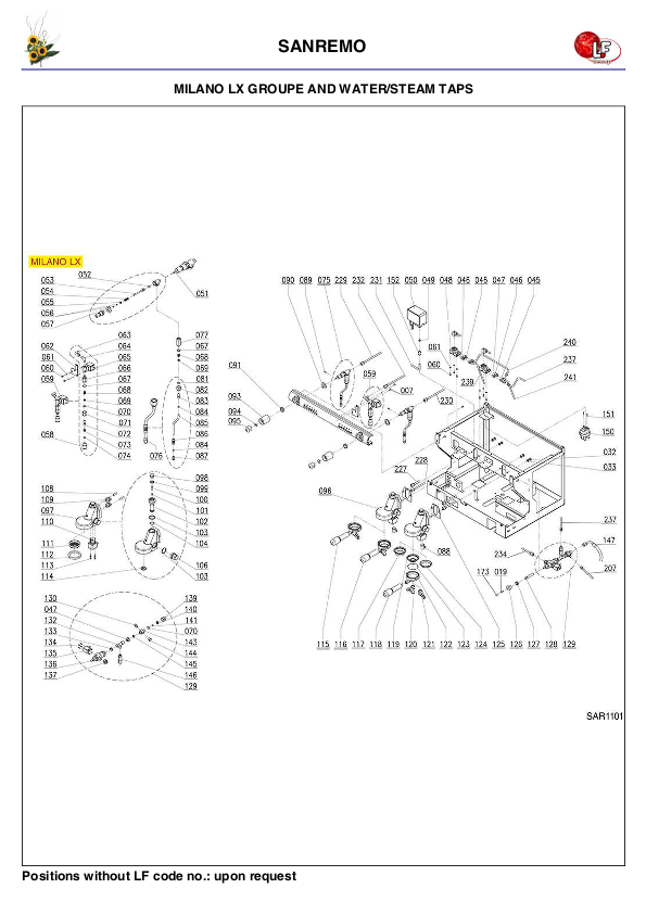 LF (SANREMO零件分解图)