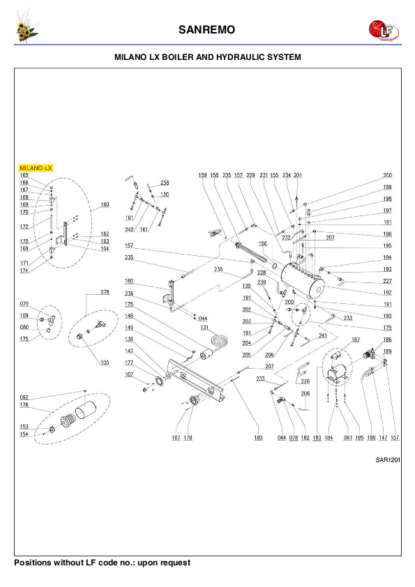 LF (SANREMO零件分解图)