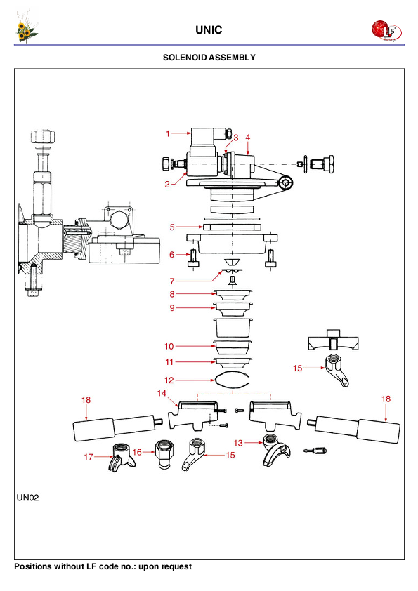 LF (UNIC 零件分解图)