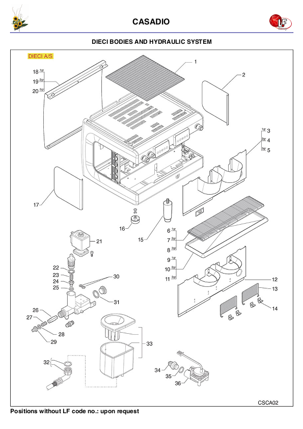 LF (CASADIO 零件分解图)