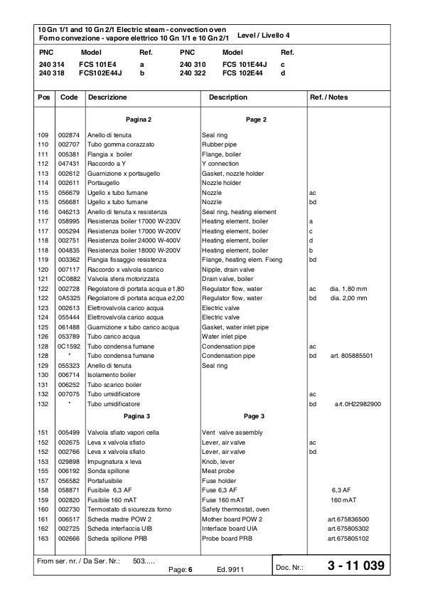 FCS 系列分解图( PNC:240314.240318.240310.240322 )