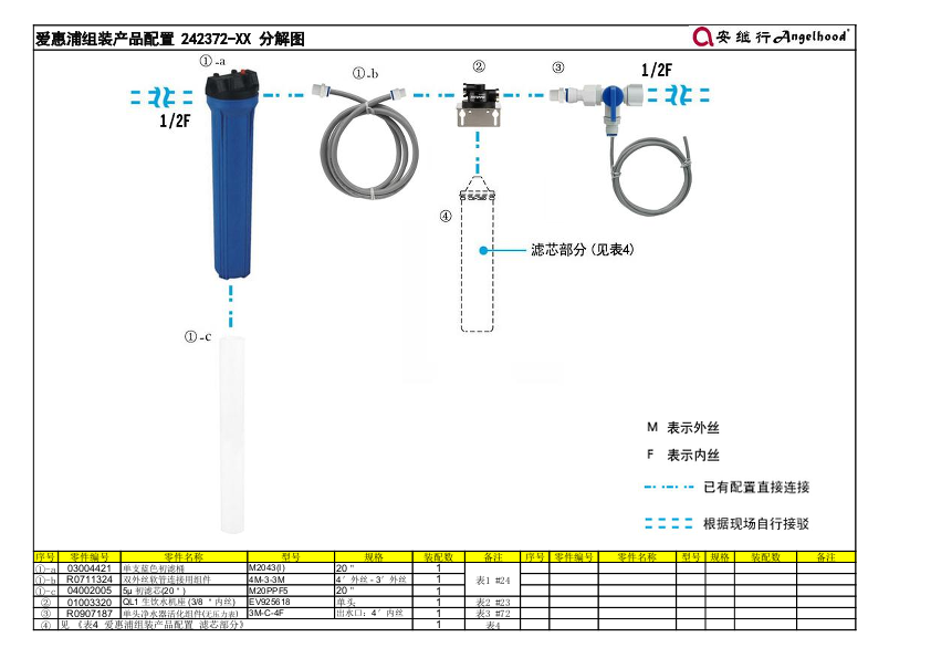 爱惠浦组装产品配置 242372-XX 分解图