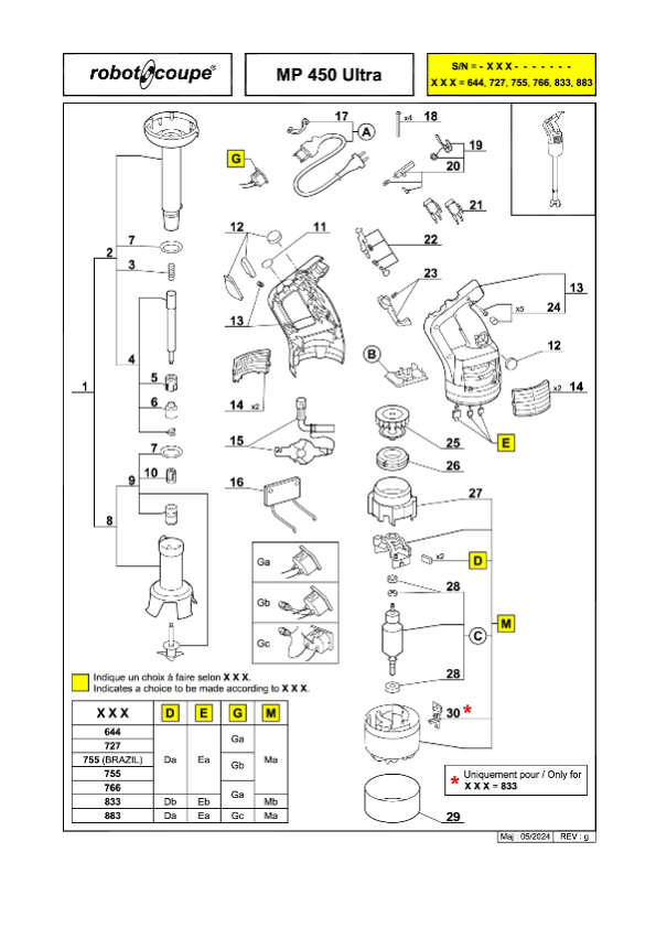 MP 450 Ultra 分解图 2024